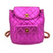 CHANEL VINTAGE DUMA CHAIN BACKPACK METALLIC PINK LAMB SKIN 90241255 - PURPOSE