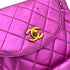 CHANEL VINTAGE DUMA CHAIN BACKPACK METALLIC PINK LAMB SKIN 90241255 - PURPOSE