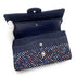 CHANEL CLASSIC FLAP MEDIUM STUDS CHAIN SHOULDER BAG MULTICOLOR DENIM 90241256 - PURPOSE