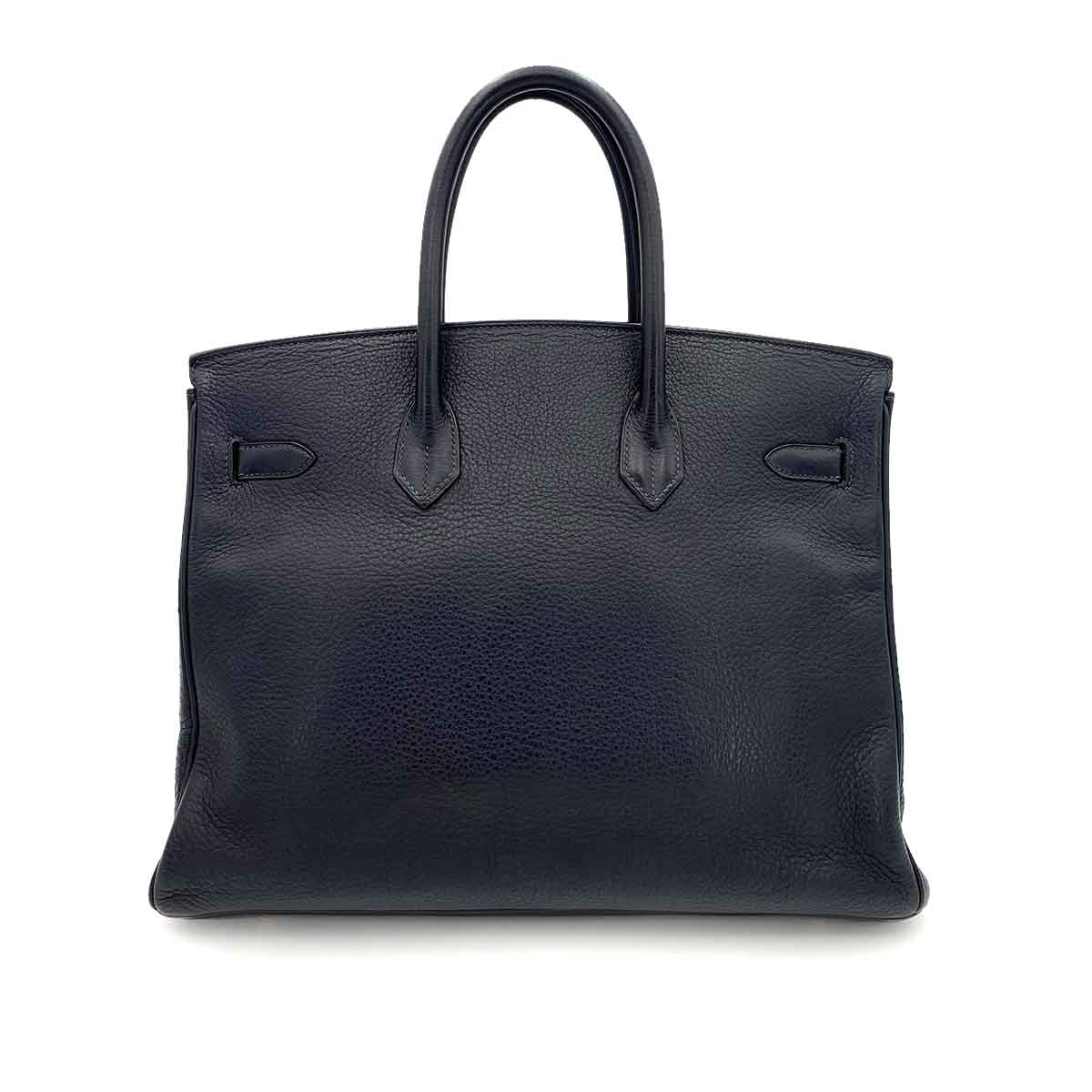 HERMES BIRKIN 35 BLUE INDIGO TOGO HAND BAG □G 90241268