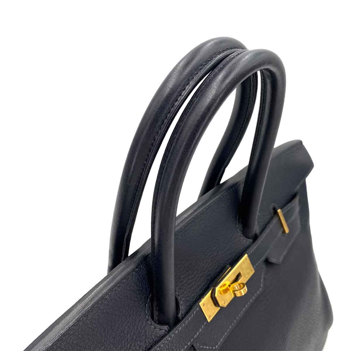 HERMES BIRKIN 35 BLUE INDIGO TOGO HAND BAG □G 90241268