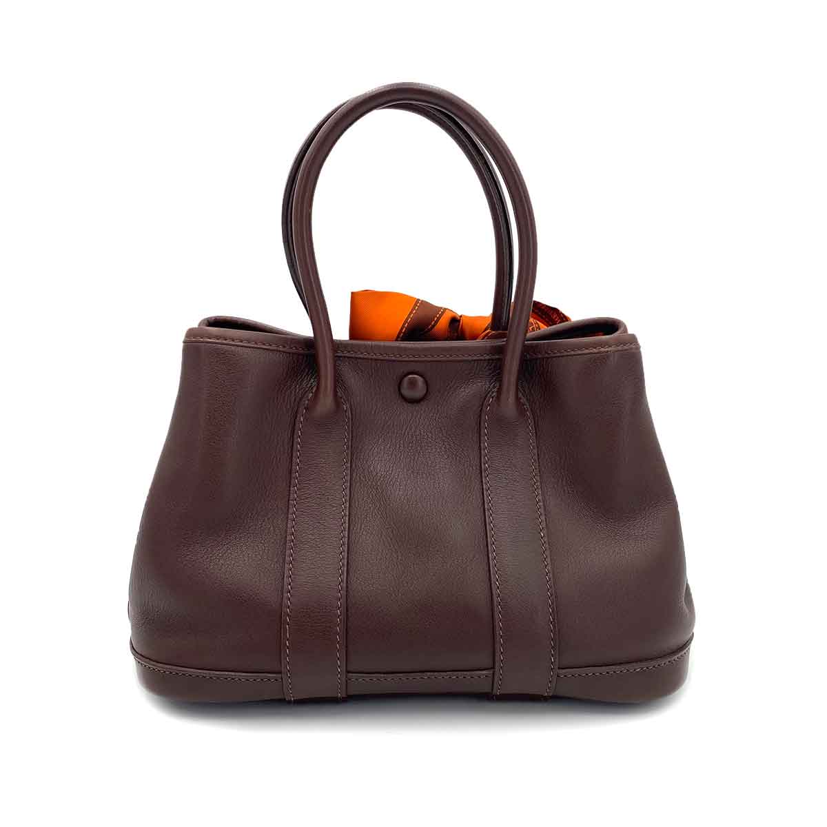 HERMES GARDEN PARTY TTPM HAVANA SWIFT HAND BAG □I 90241289