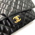 CHANEL VINTAGE CLASSIC FLAP MEDIUM CHAIN SHOULDER BAG BLACK LAMB SKIN 90241294 - PURPOSE