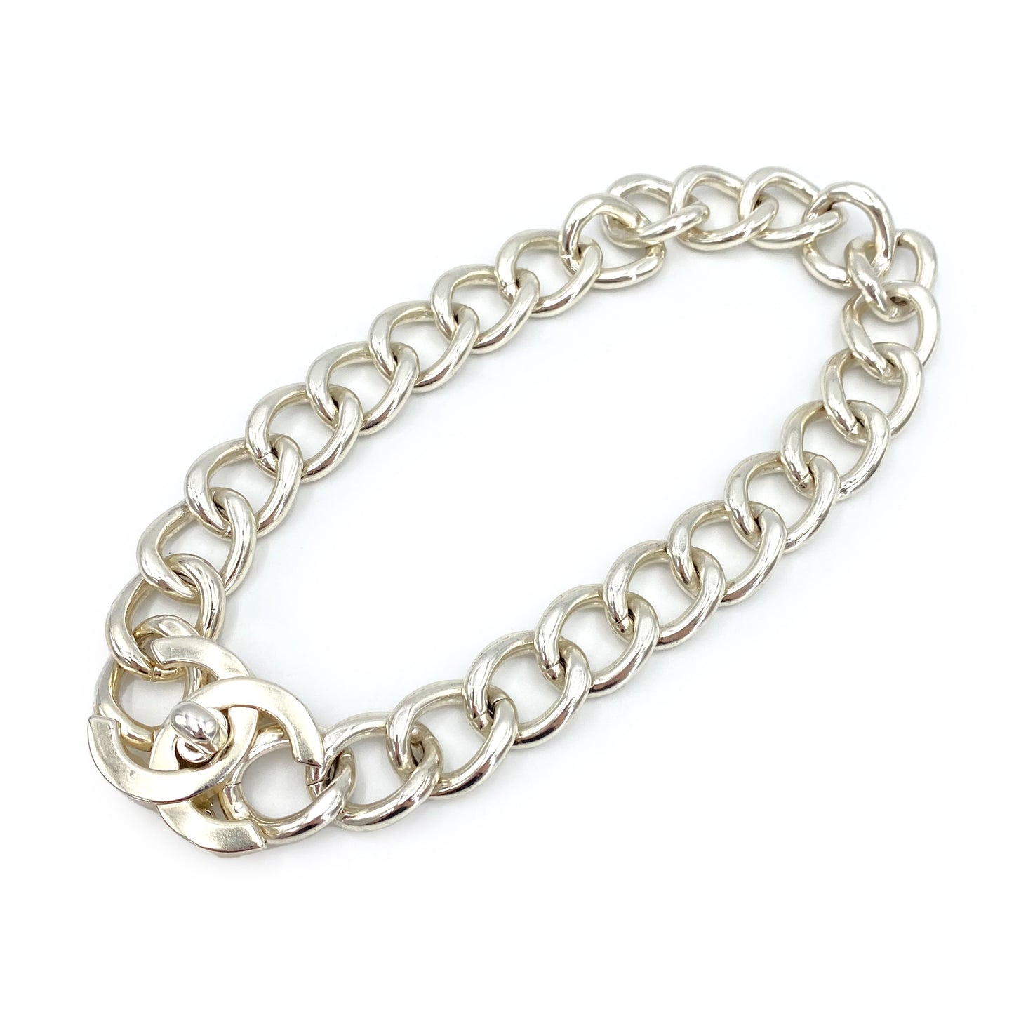 CHANEL VINTAGE NECKLACE BIG COCOMARK ACCESSORY 96P 90241307