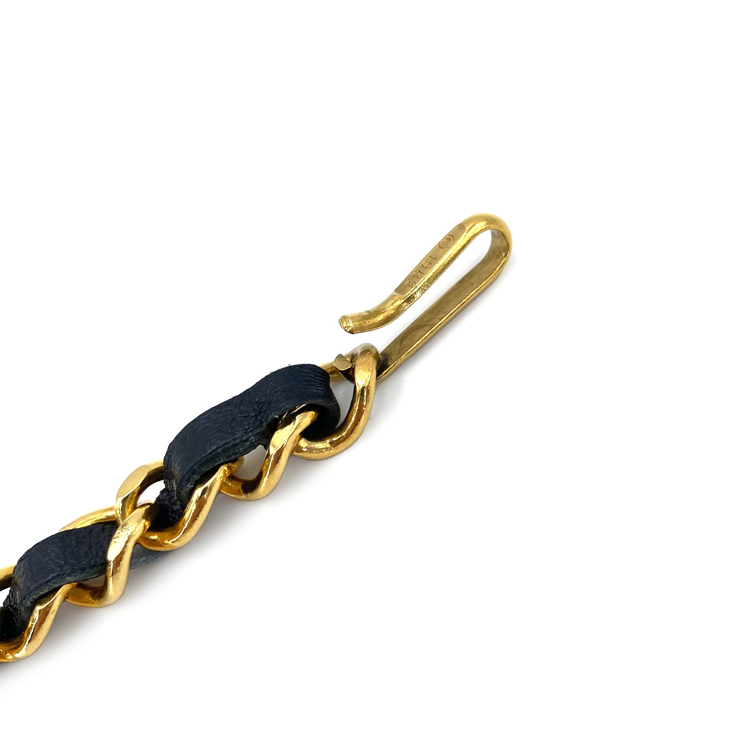 CHANEL VINTAGE CHAIN BELT LEATHER COCOMARK ACCESSORY 90241308
