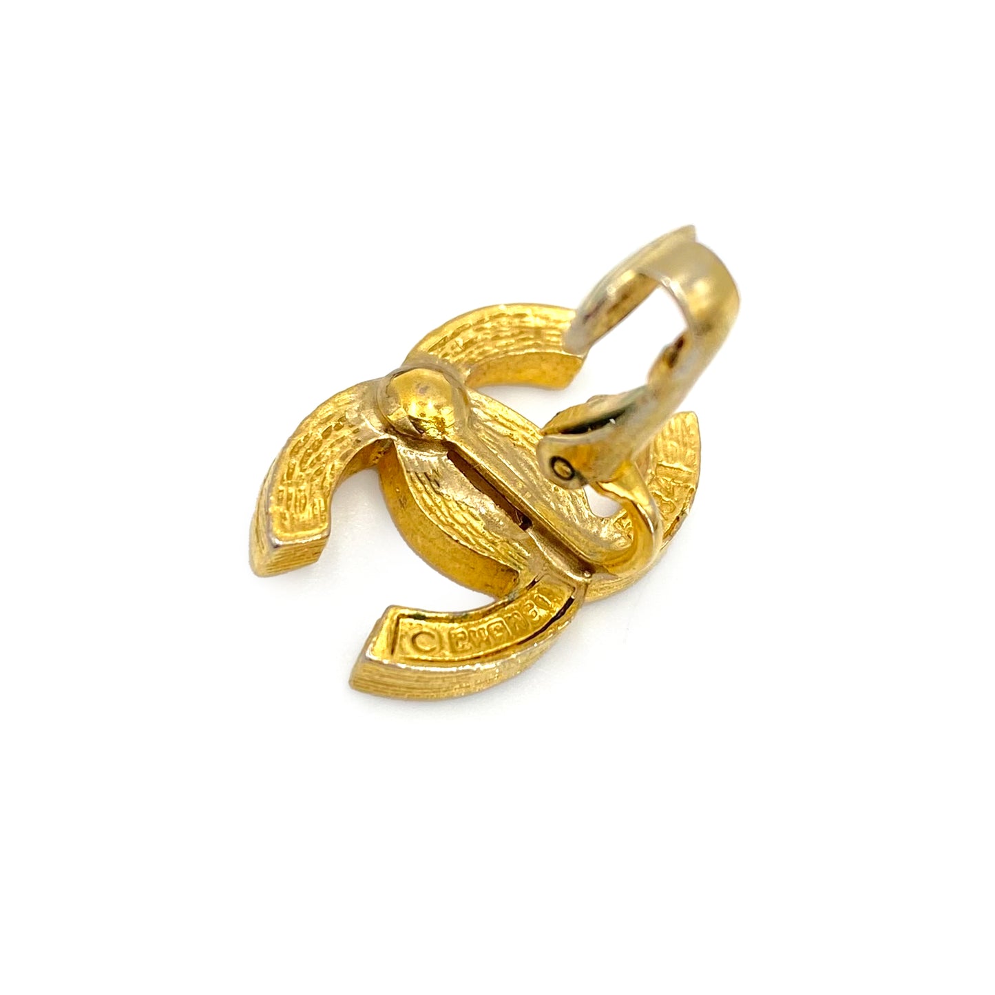 CHANEL VINTAGE EARRINGS COCOMARK RHINESTONE ACCESSORY 90241330