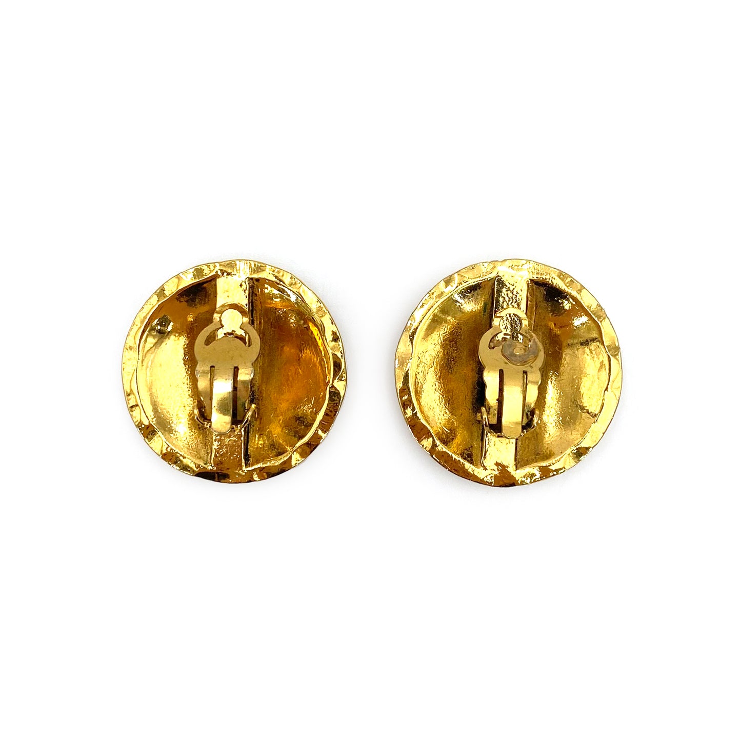 CHANEL VINTAGE EARRINGS ROUND COCOMARK ACCESSORY 90241332