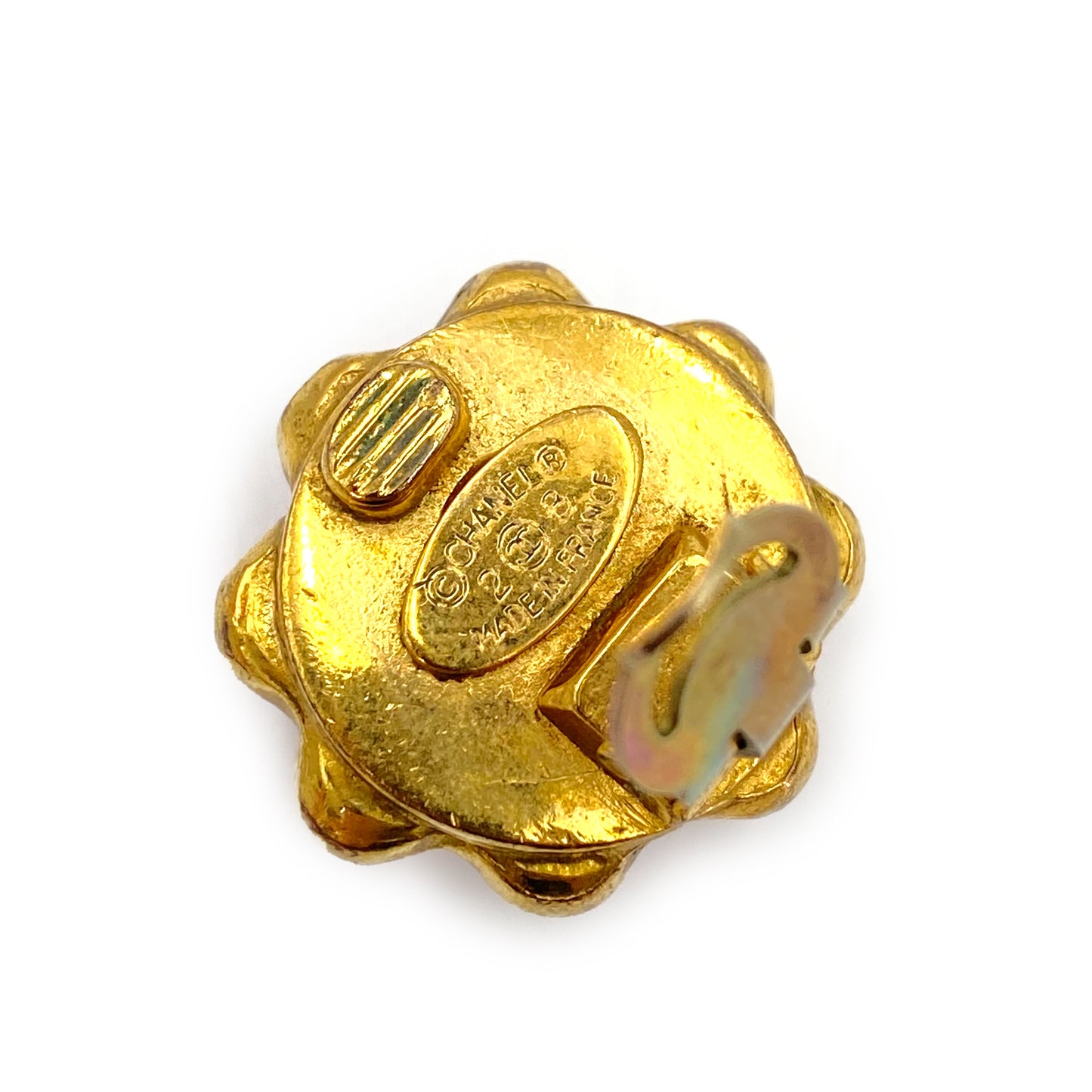 CHANEL VINTAGE EARRINGS COCOMARK RED ACCESSORY 2/8 90241333