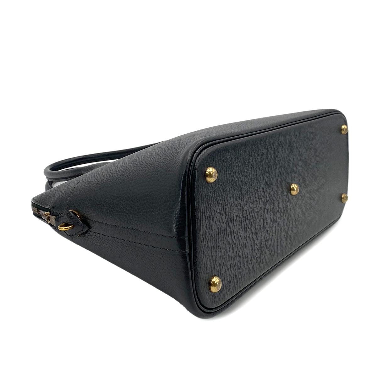 HERMES BOLIDE 35 BLACK ARDENNES HAND SHOULDER BAG 〇Y 90241631