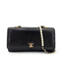 CHANEL FAUX PEARL CHAIN SHOULDER BAG BLACK LIZARD 90241644 - PURPOSE