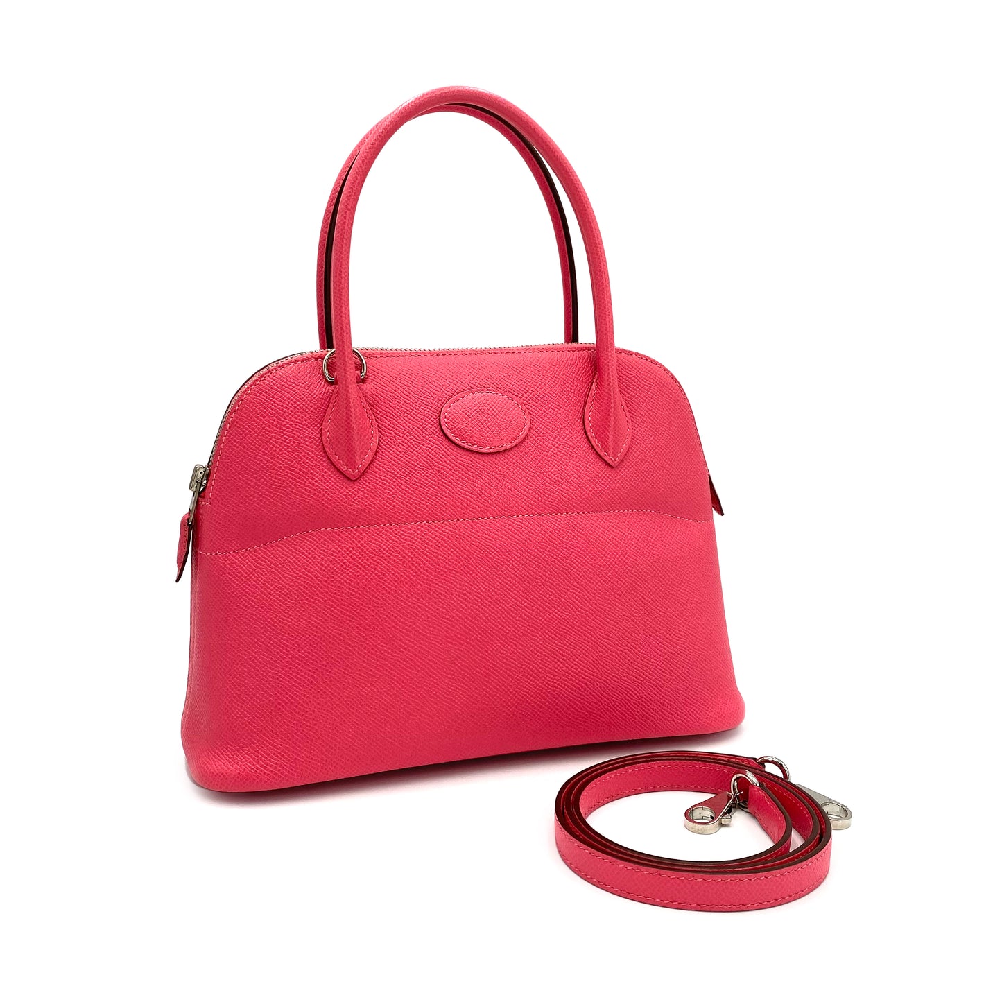 HERMES BOLIDE 27 ROSE AZALEE EPSON HAND SHOULDER BAG A SHW 90241645