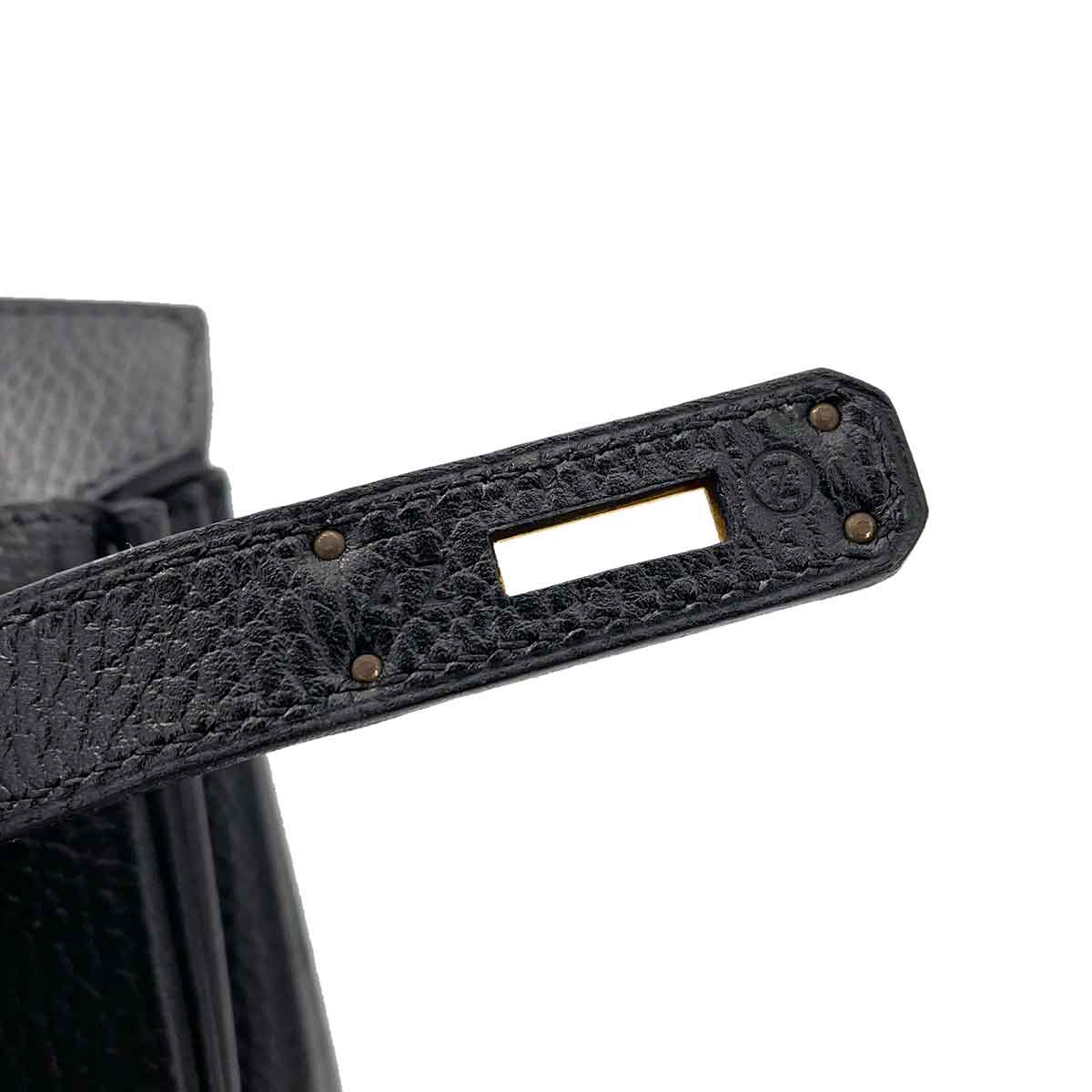 HERMES BIRKIN 40 BLACK ARDENNES HAND BAG 〇Z 90241663