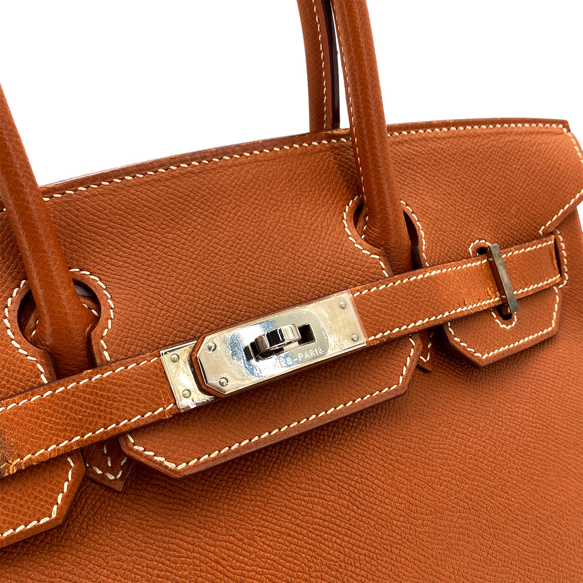 HERMES BIRKIN 30 GOLD EPSOM HAND BAG ▢K SHW 90241666