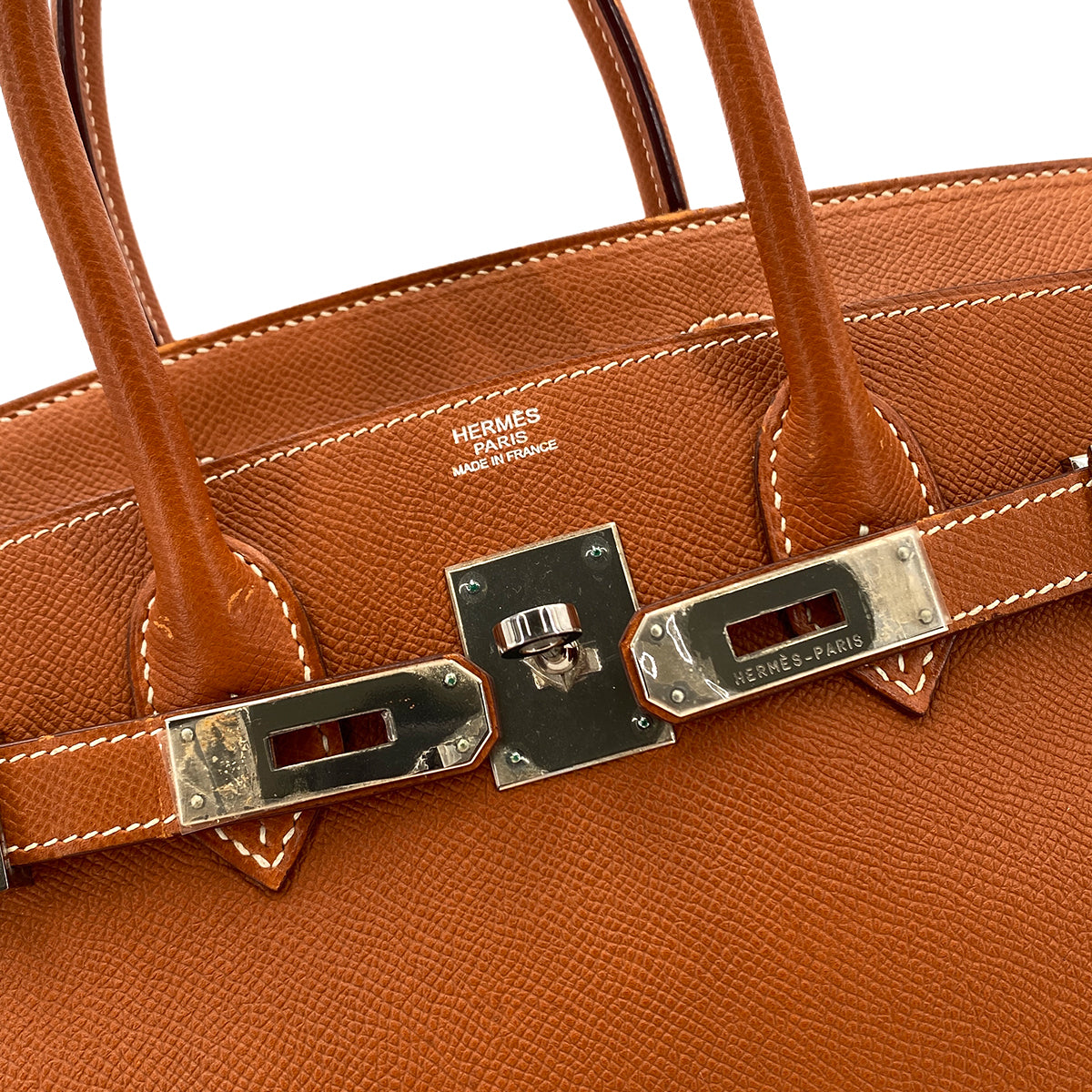 HERMES BIRKIN 30 GOLD EPSOM HAND BAG ▢K SHW 90241666