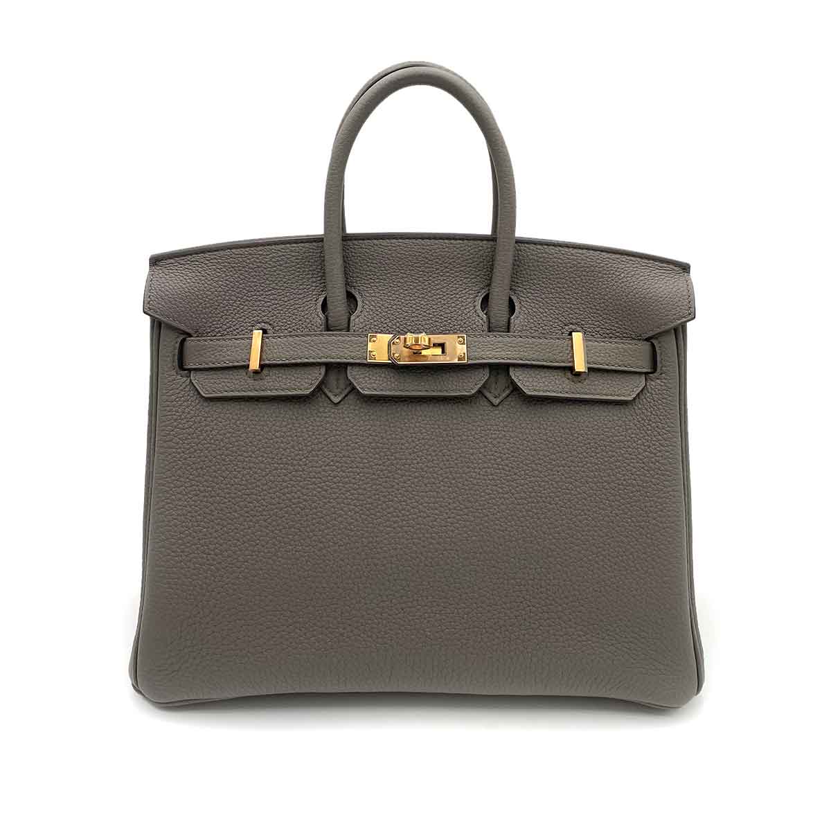 HERMES BIRKIN 25 ETAIN TOGO HAND BAG Z 90241668