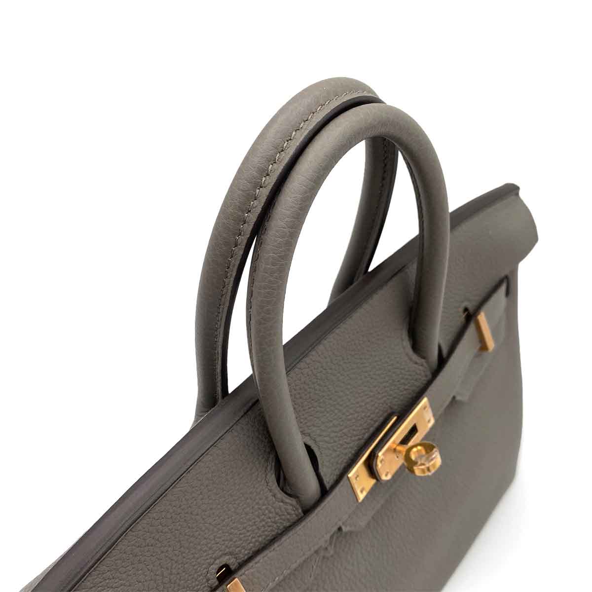 HERMES BIRKIN 25 ETAIN TOGO HAND BAG Z 90241668