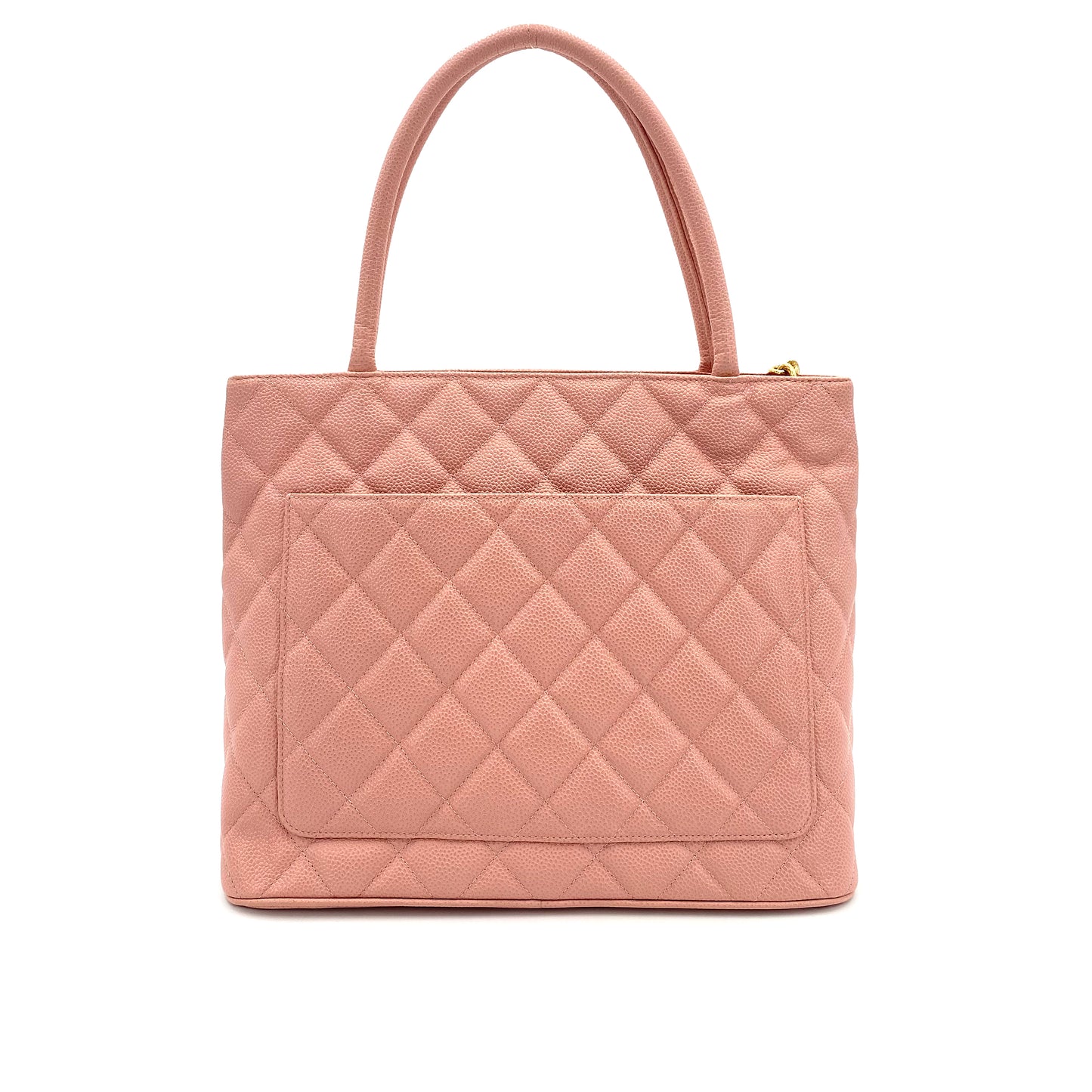 CHANEL VINTAGE MEDALLION TOTE BAG PINK CAVIAR SKIN 90241671