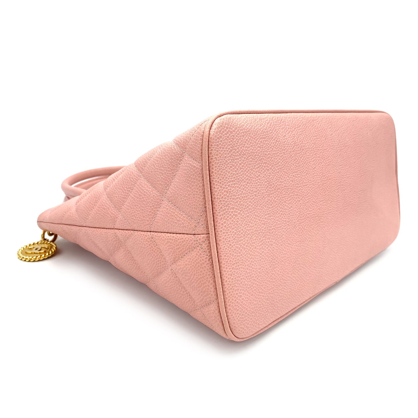 CHANEL VINTAGE MEDALLION TOTE BAG PINK CAVIAR SKIN 90241671