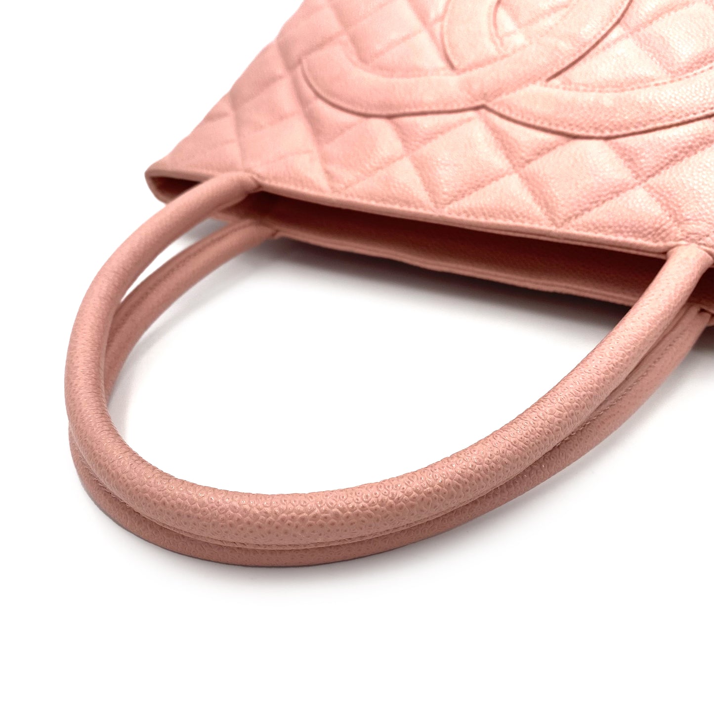 CHANEL VINTAGE MEDALLION TOTE BAG PINK CAVIAR SKIN 90241671
