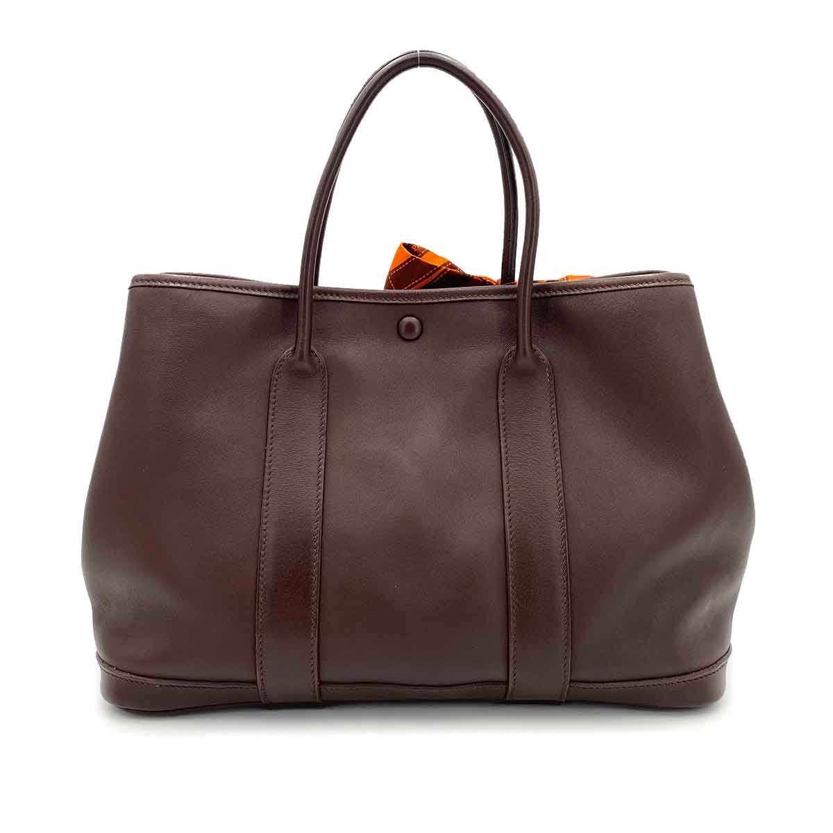 HERMES GARDEN PARTY TPM HAVANA SWIFT HAND BAG □I 90241676