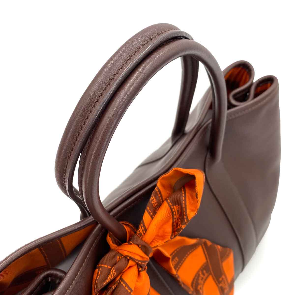HERMES GARDEN PARTY TPM HAVANA SWIFT HAND BAG □I 90241676