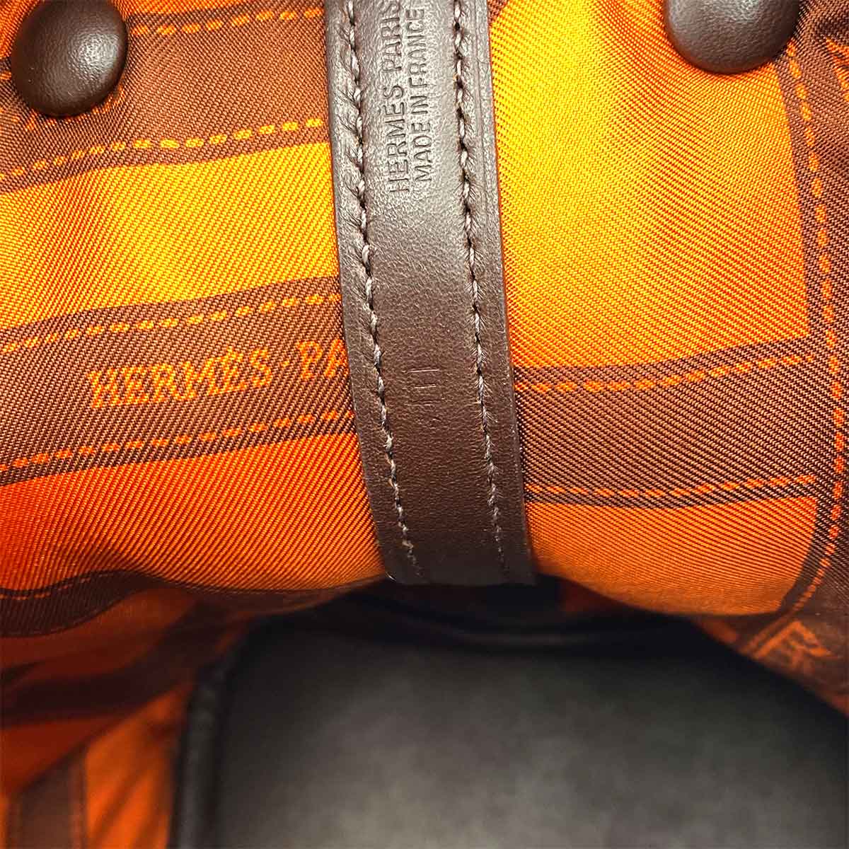 HERMES GARDEN PARTY TPM HAVANA SWIFT HAND BAG □I 90241676