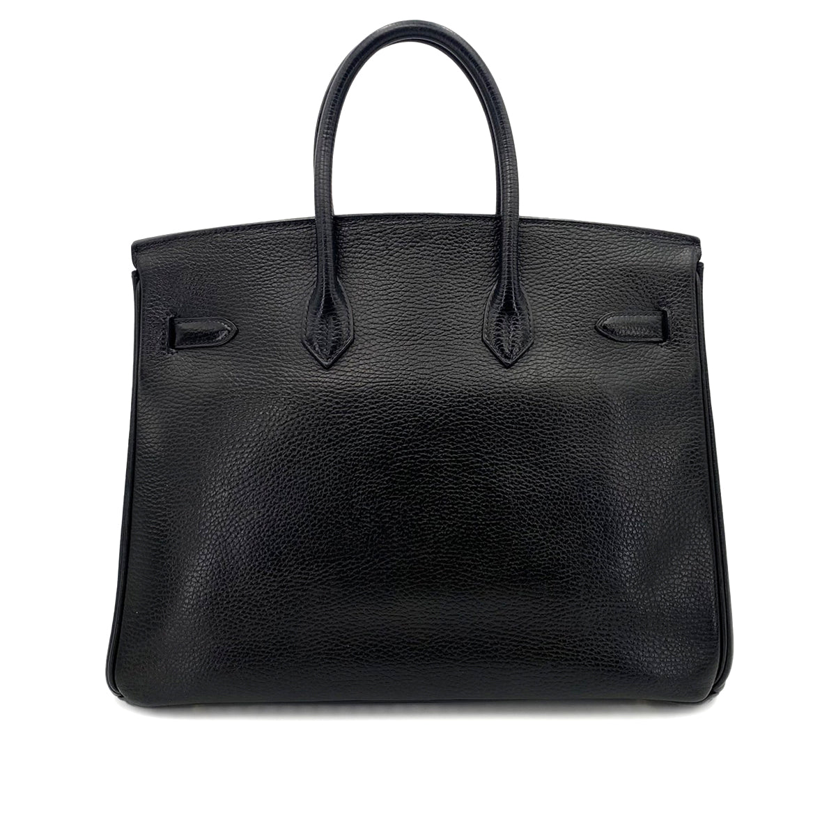 HERMES BIRKIN 35 BLACK ARDENNES HAND BAG □E 90241757