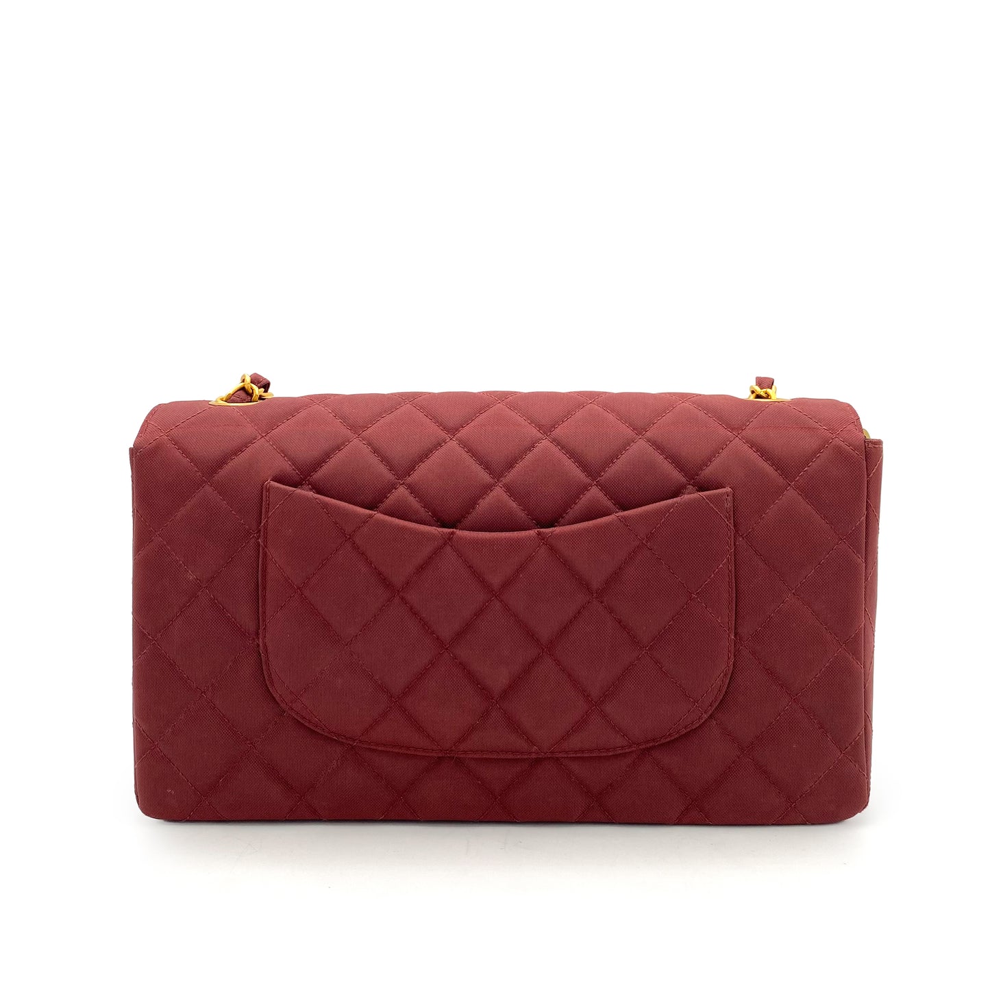 CHANEL VINTAGE MATELASSE CHAIN SHOULDER BAG BORDEAUX NYLON 90241768
