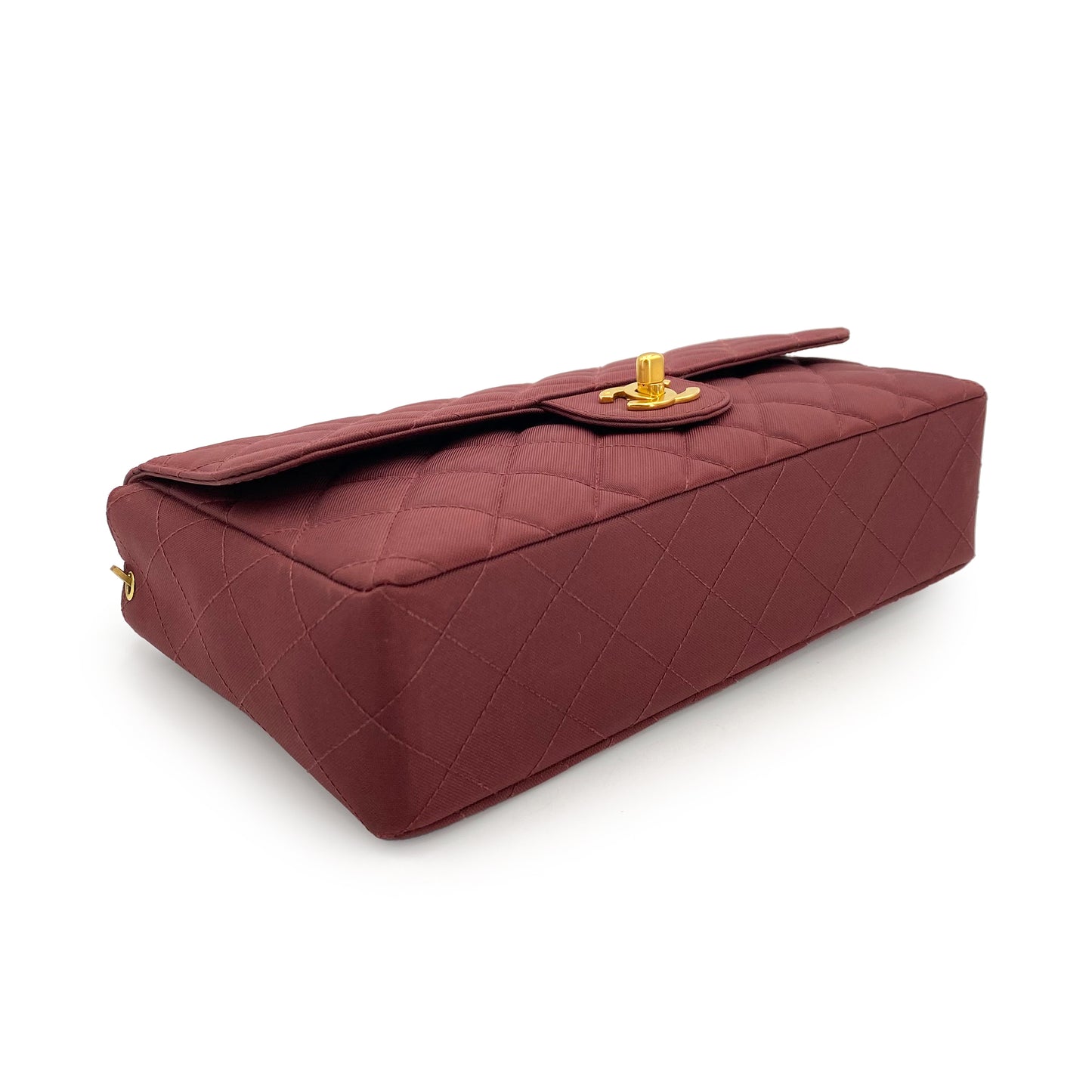CHANEL VINTAGE MATELASSE CHAIN SHOULDER BAG BORDEAUX NYLON 90241768