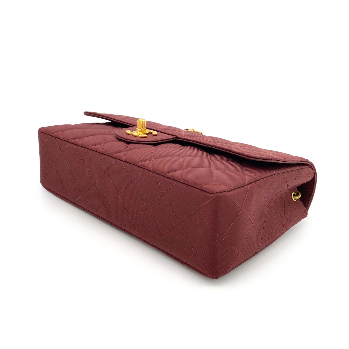 CHANEL VINTAGE MATELASSE CHAIN SHOULDER BAG BORDEAUX NYLON 90241768