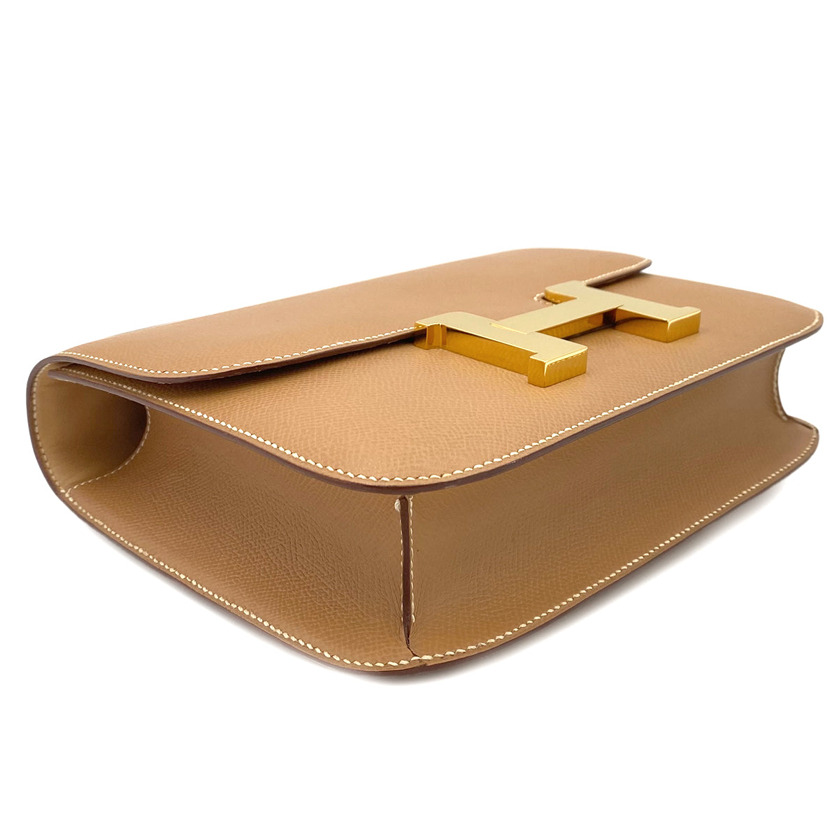 HERMES CONSTANCE 24 NATURAL COUCHEVEL SHOULDER BAG 〇Z 90241796