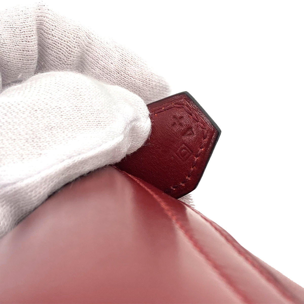 HERMES BOLIDE 31 ROUGE H BOXCALF HAND SHOULDER BAG □D 90242123