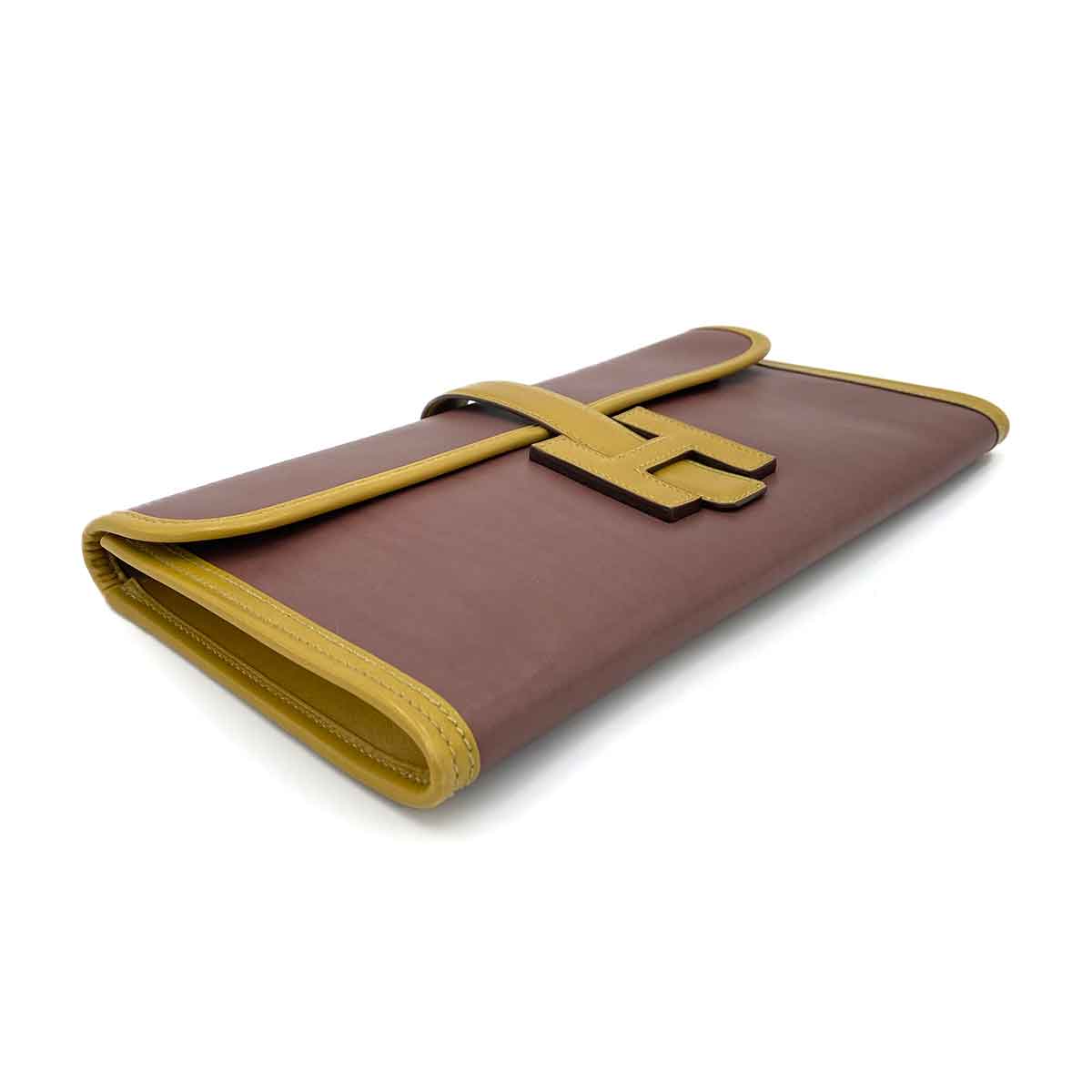 HERMES JIGE ELAN 29 MULTICOLOR SWIFT CLUTCH BAG □L 90242134
