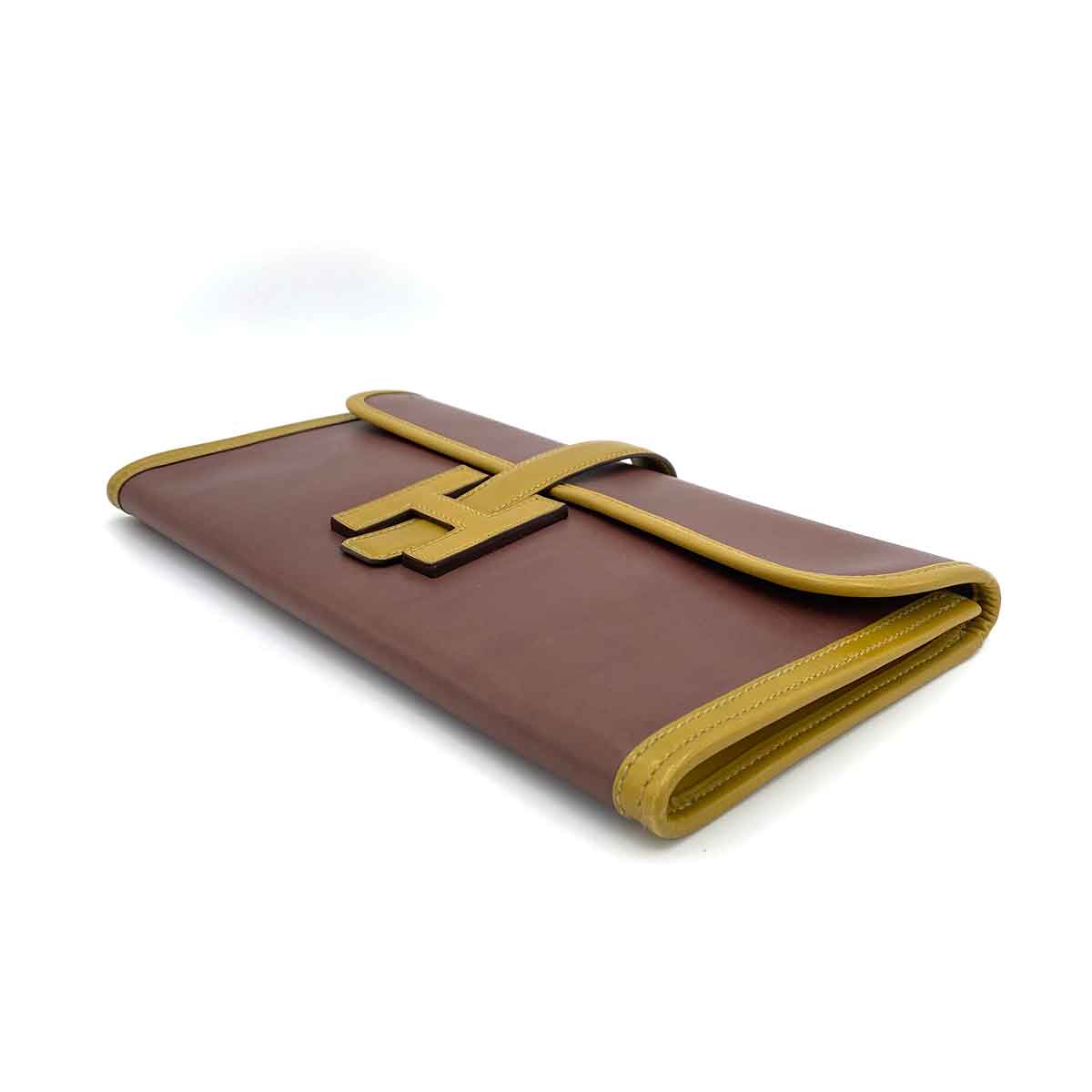 HERMES JIGE ELAN 29 MULTICOLOR SWIFT CLUTCH BAG □L 90242134