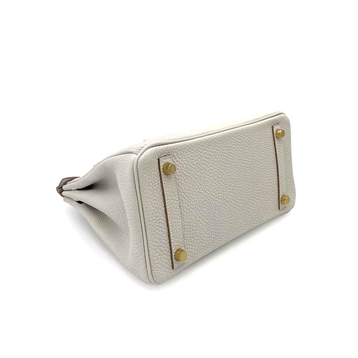 HERMES BIRKIN 25 GREASE PEARL TOGO HAND BAG W 90242332