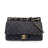 CHANEL VINTAGE CHAIN SHOULDER BAG BLUE DENIM 90242645 - PURPOSE