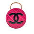 CHANEL VINTAGE MATELASSE ROUND VANITY HAND BAG PINK ENAMEL 90242651 - PURPOSE