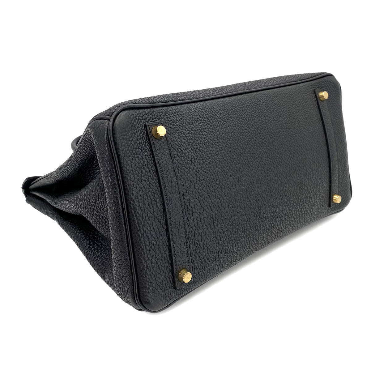 HERMES BIRKIN 35 BLACK TOGO HAND BAG □G 90242654