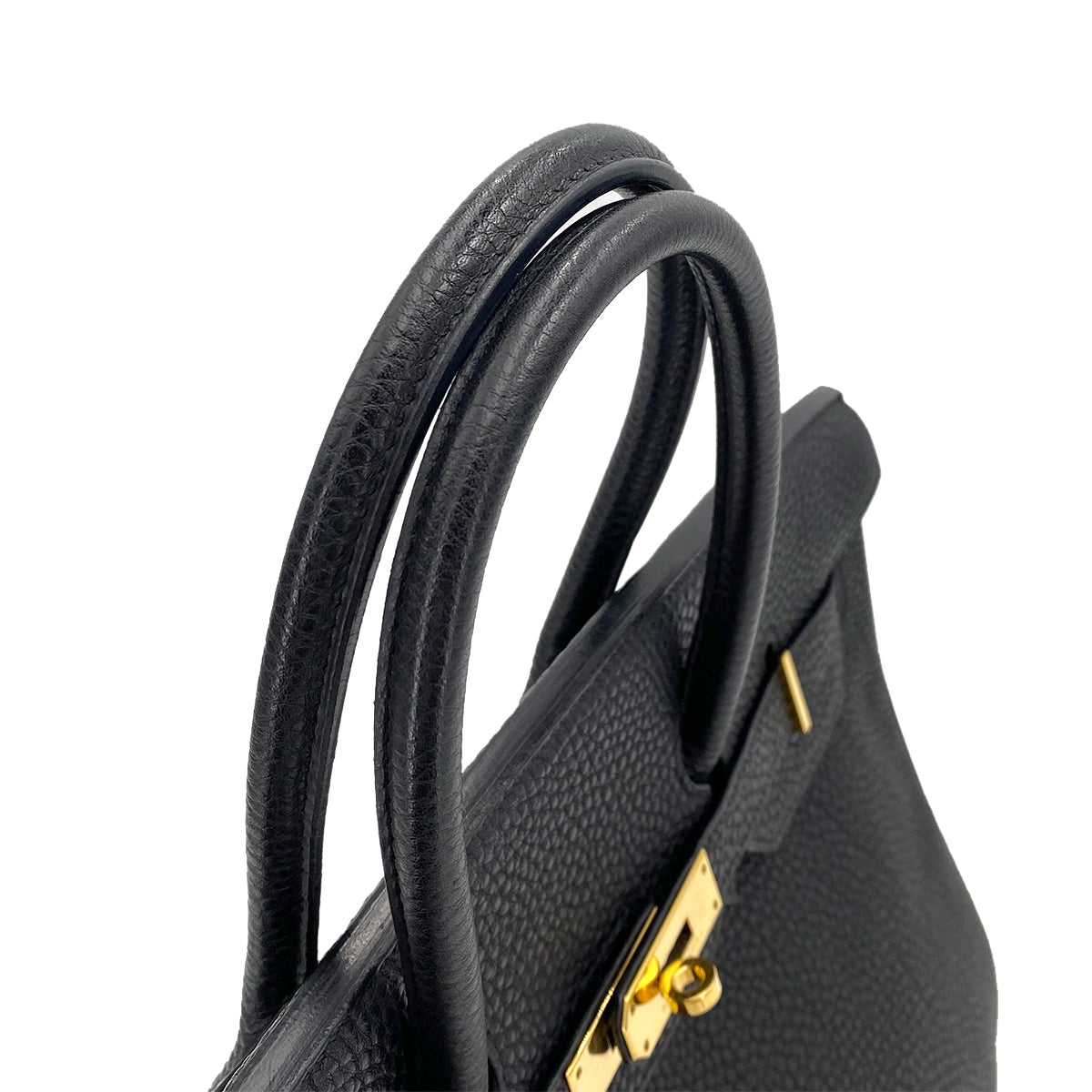 HERMES BIRKIN 35 BLACK TOGO HAND BAG □G 90242654