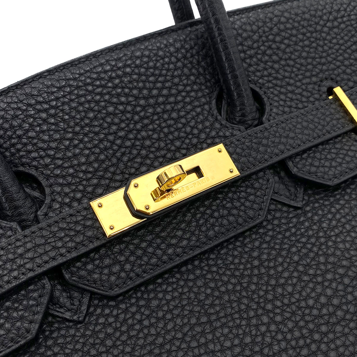 HERMES BIRKIN 35 BLACK TOGO HAND BAG □G 90242654