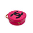 CHANEL VINTAGE MATELASSE ROUND VANITY HAND BAG PINK ENAMEL 90242659