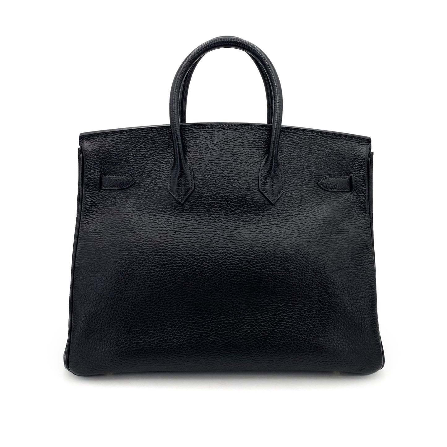 HERMES BIRKIN 35 BLACK ARDENNES HAND BAG □F 90242954