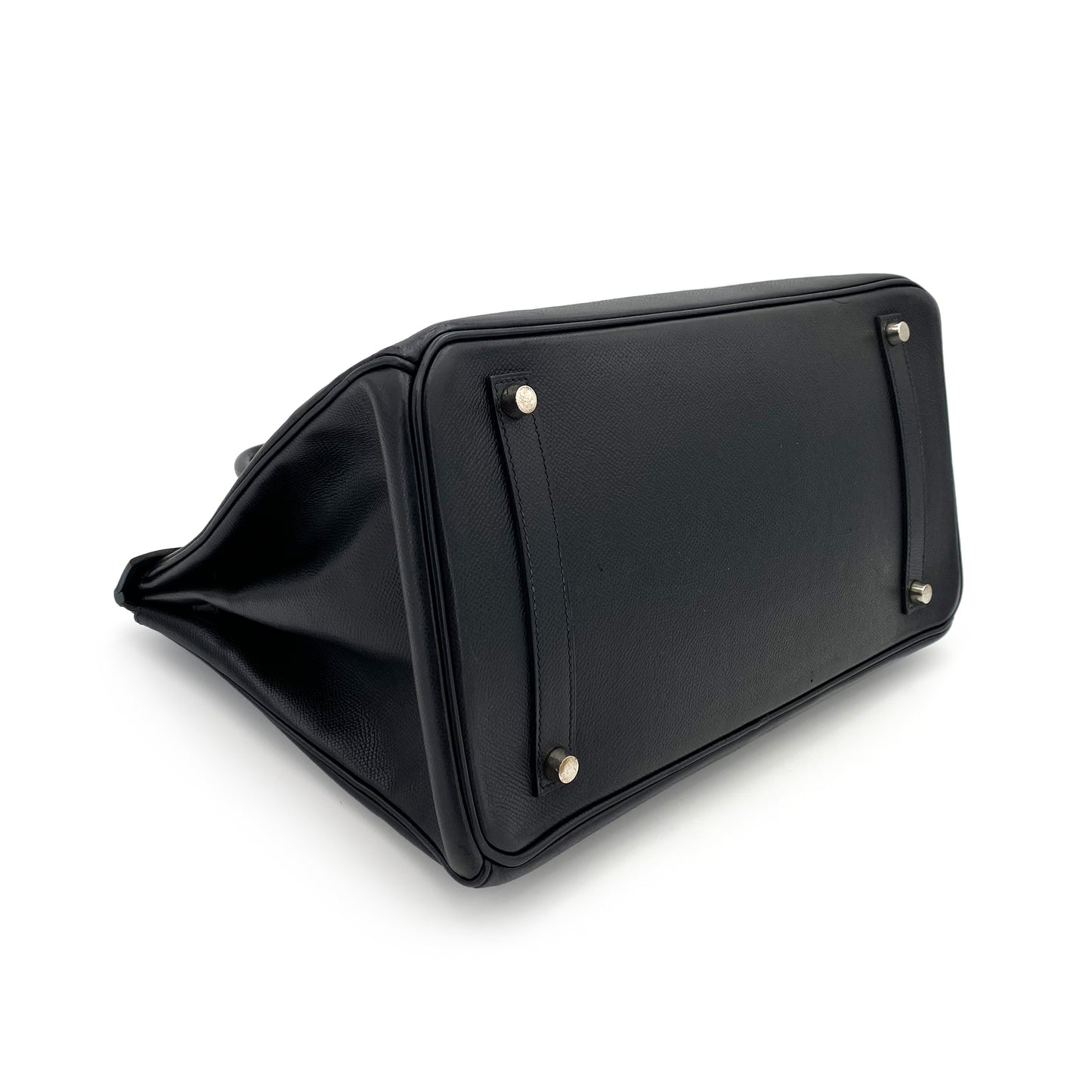 HERMES BIRKIN 35 BLACK EPSOM HAND BAG □H 90242964