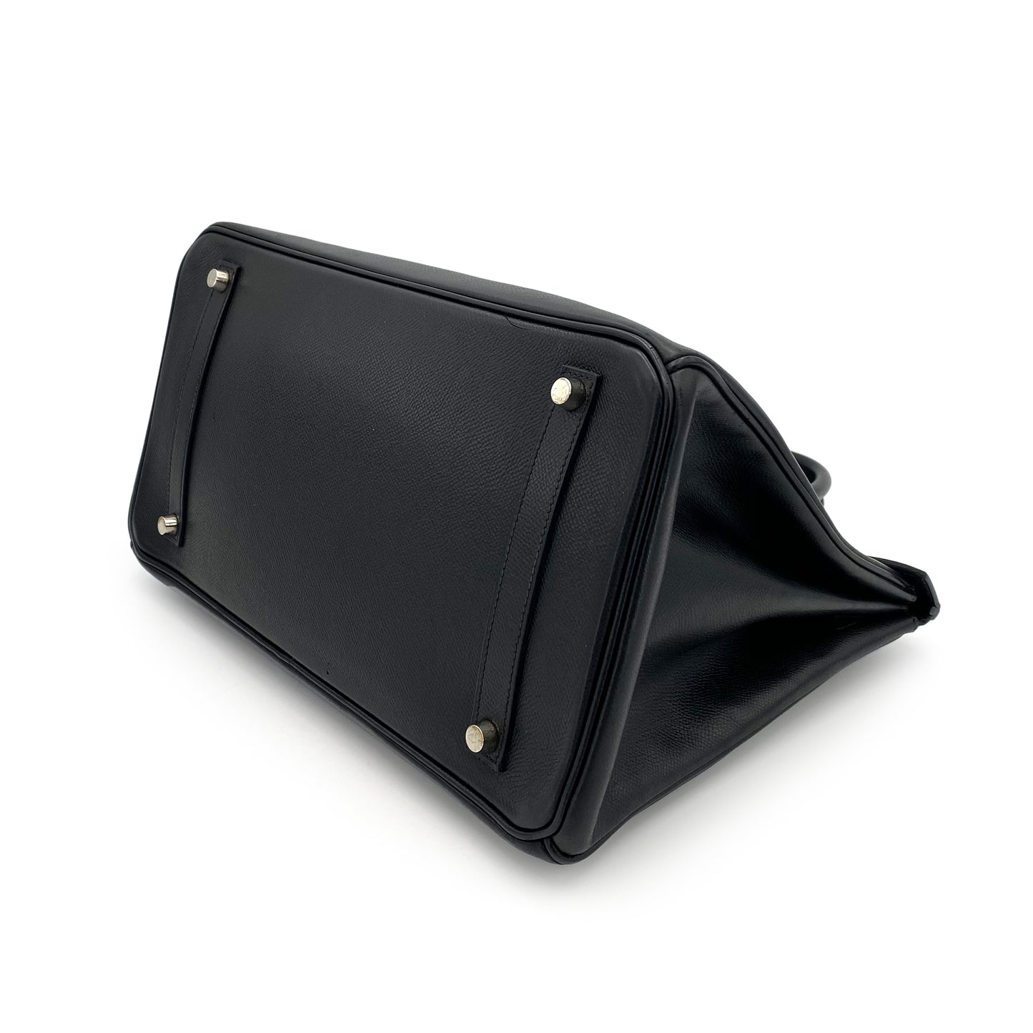 HERMES BIRKIN 35 BLACK EPSOM HAND BAG □H 90242964