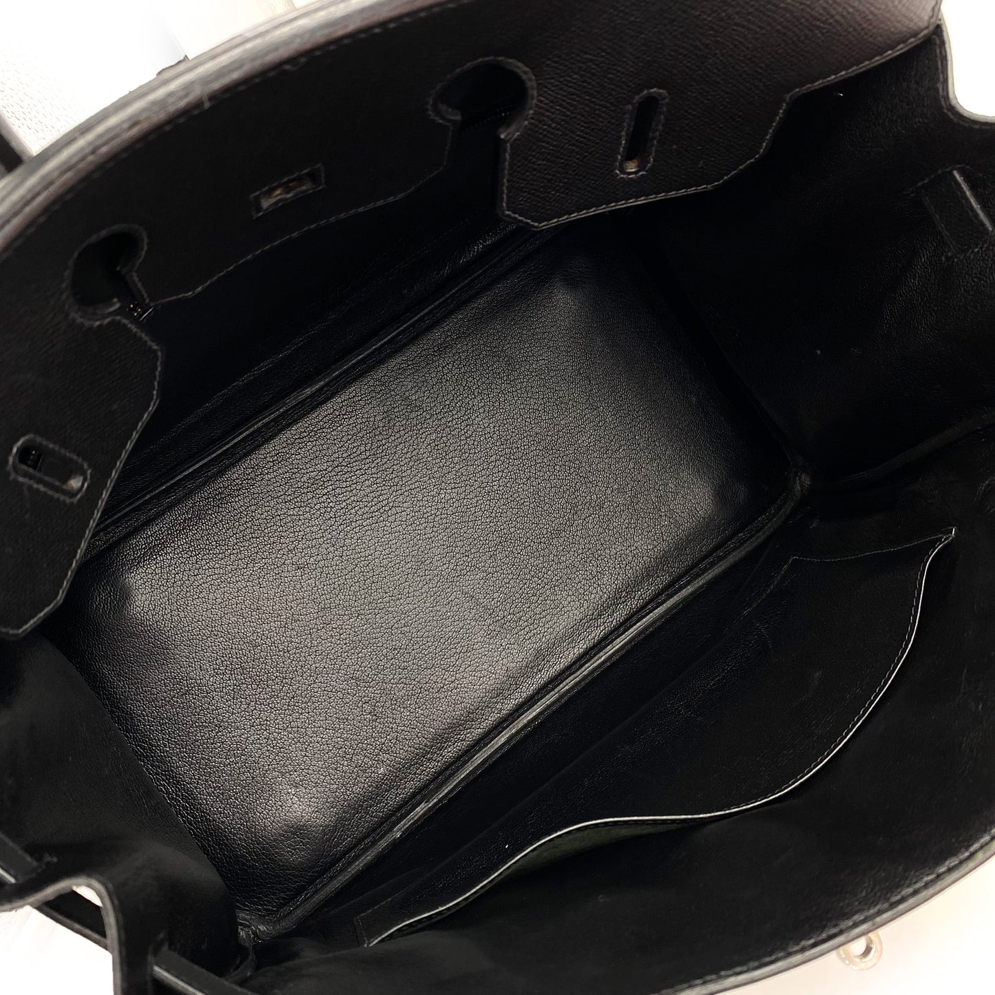 HERMES BIRKIN 35 BLACK EPSOM HAND BAG □H 90242964