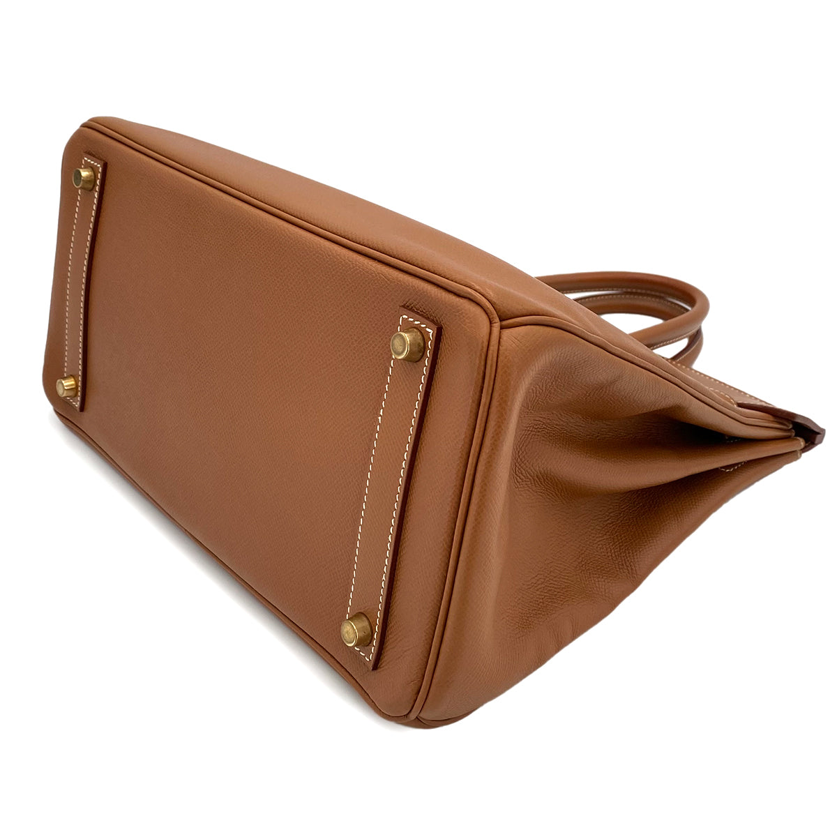 HERMES HAUT A COURROIES 32 GOLD COUCHEVEL HAND BAG □B 90242965