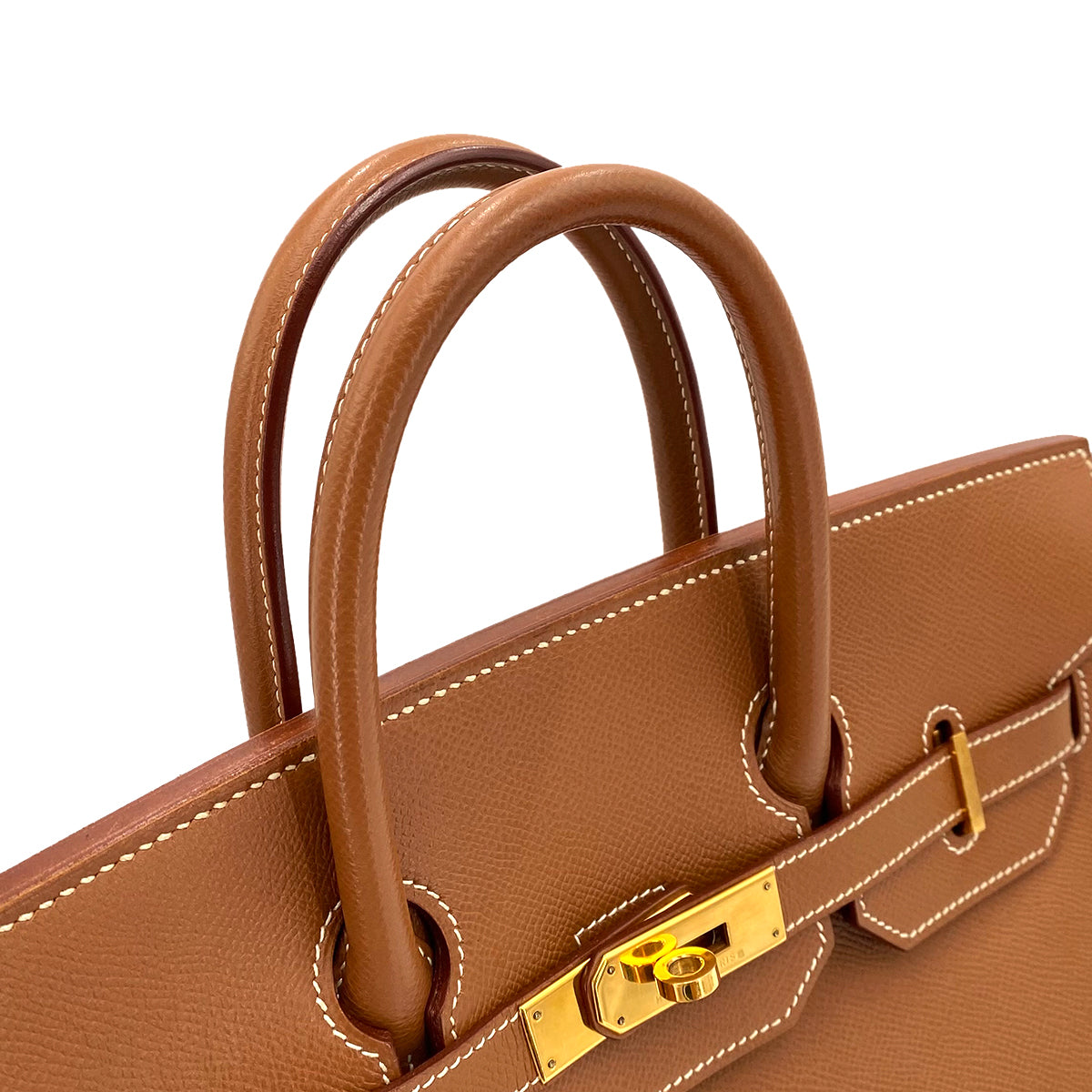 HERMES HAUT A COURROIES 32 GOLD COUCHEVEL HAND BAG □B 90242965