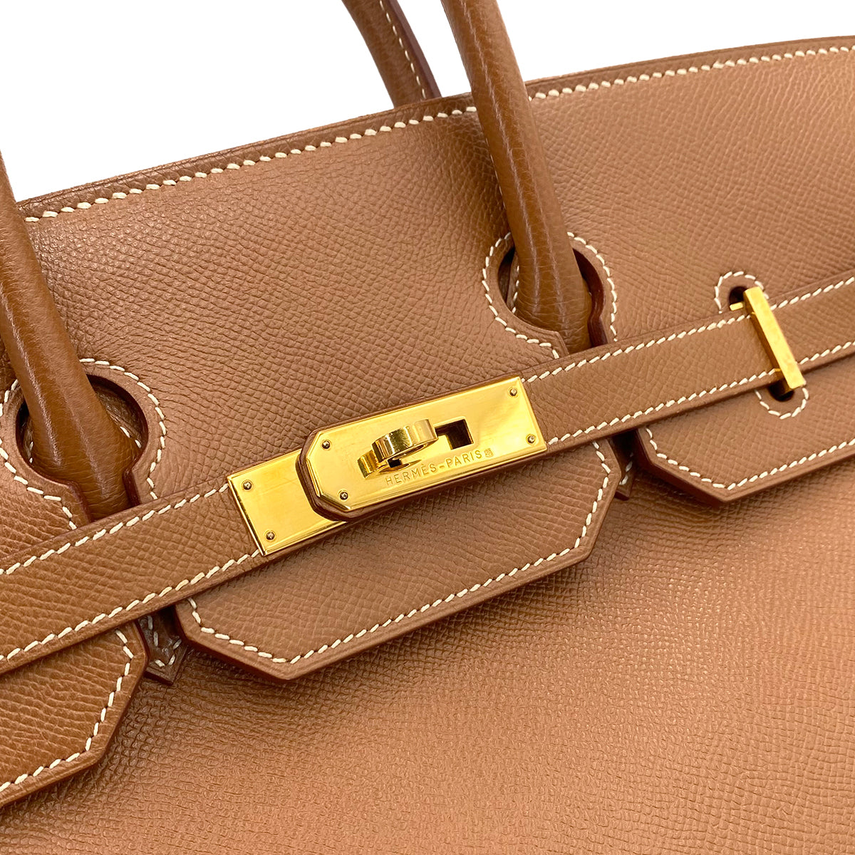 HERMES HAUT A COURROIES 32 GOLD COUCHEVEL HAND BAG □B 90242965