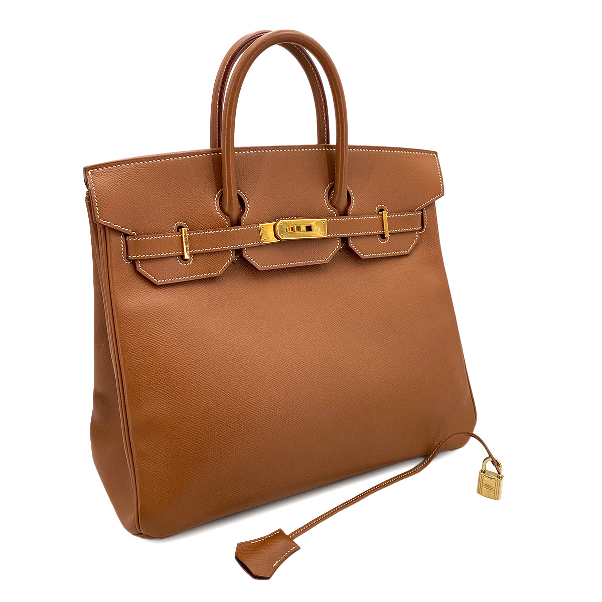 HERMES HAUT A COURROIES 32 GOLD COUCHEVEL HAND BAG □B 90242965