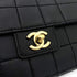 CHANEL VINTAGE CHOCOLATE BAR CHAIN SHOULDER BAG BLACK LAMB SKIN 90242972 - PURPOSE